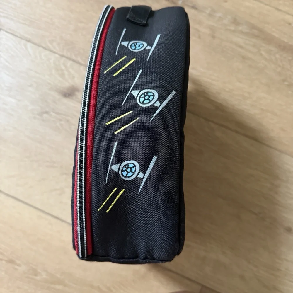 Star Wars Lunch Box Bag Insulated Black Red Embroidered May The Force Be With Y